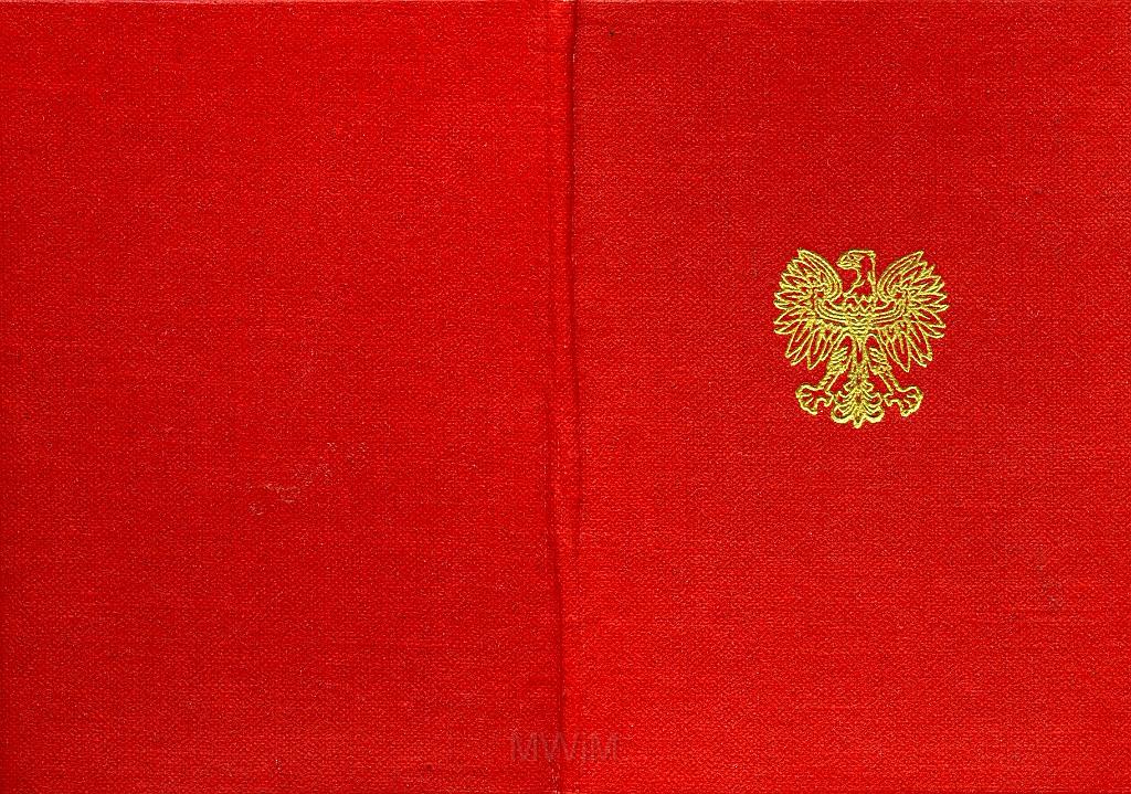 KKE 3265-1.jpg - Legitymacja PRL, Srebny Krzyż zasług,Warszawa, 18 VI 1980 r.